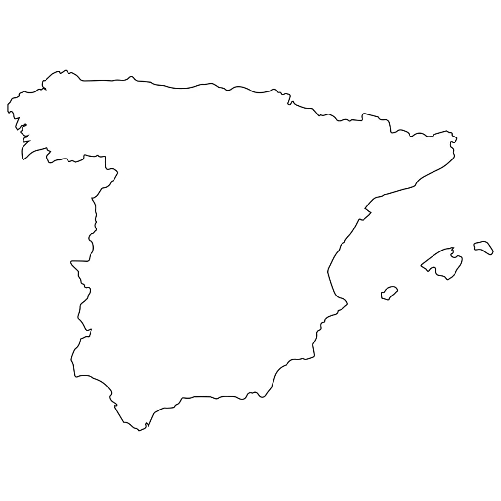 Carte Espagne