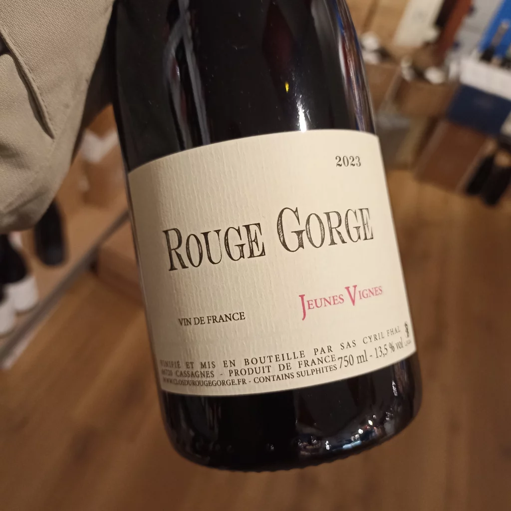 Clos du Rouge Gorge, grand vin du Roussillon disponible chez Gare à la Cave à Bailleul 59