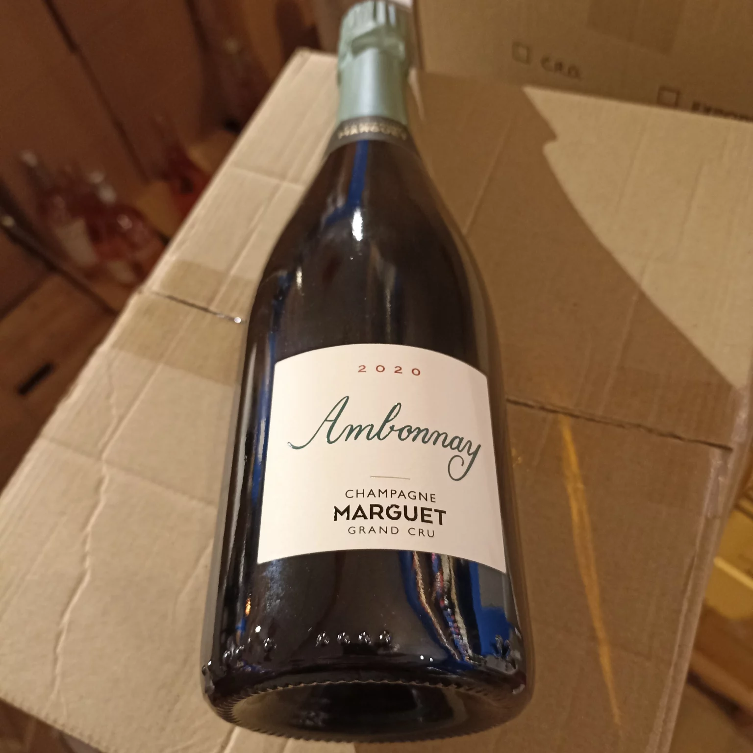 Champagne Marguet Ambonnay Grand Cru 2020 disponible chez Gare à la Cave à Bailleul, 59, Hauts de France (Lille)