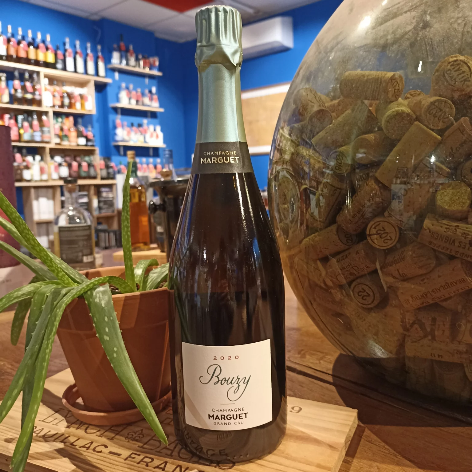 Champagne Marguet Bouzy Grand Cru 2020 disponible chez Gare à la Cave à Bailleul, Hauts de France