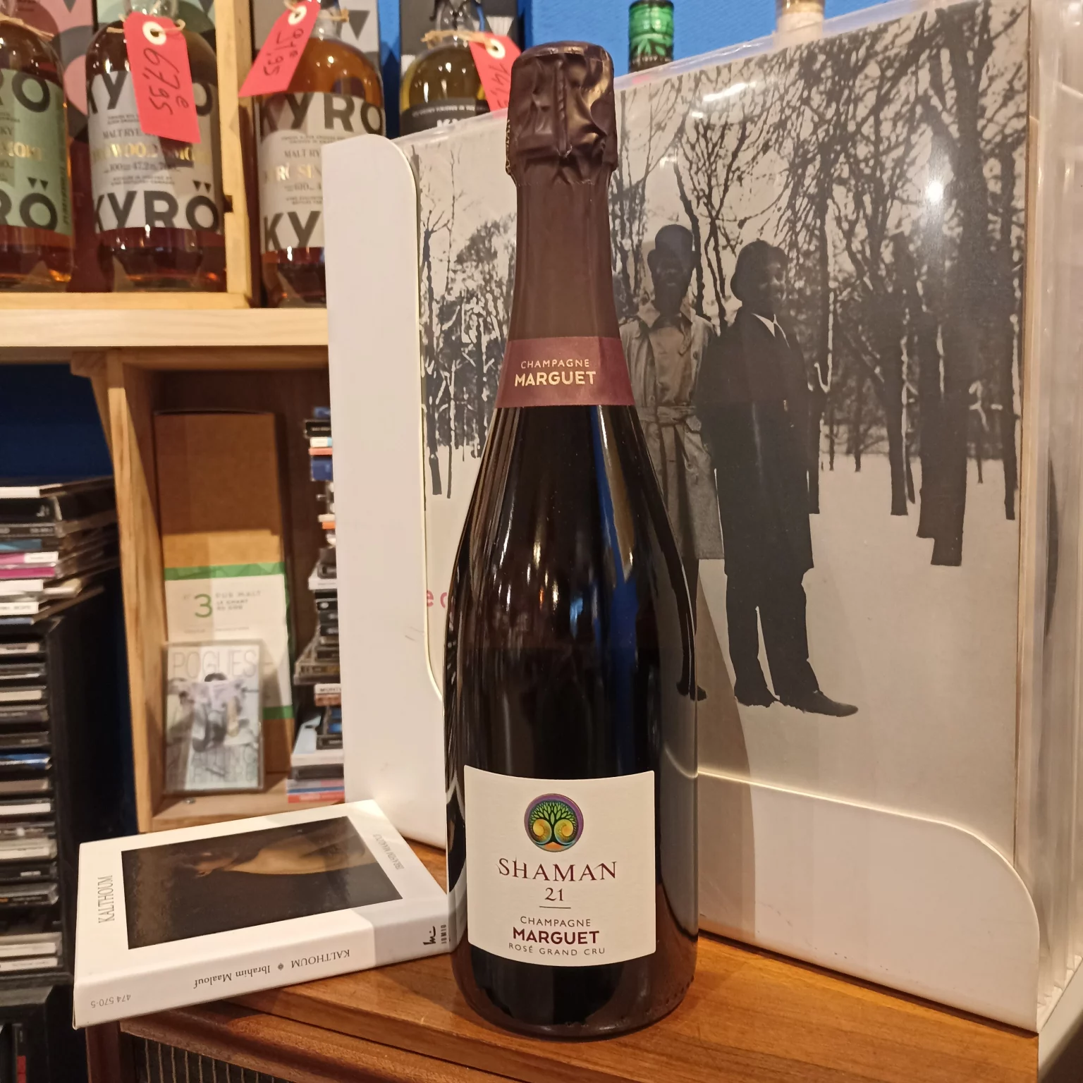 Champagne Marguet Shaman rosé Grand Cru disponible chez Gare à la Cave 59