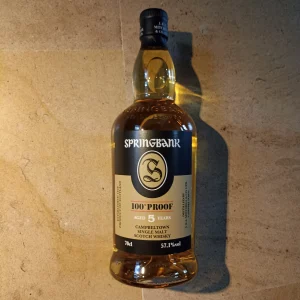 Springbank 5 ans 100 proof 57.1 %, une splendeur vendue par Gare à la Cave à Bailleul 59
