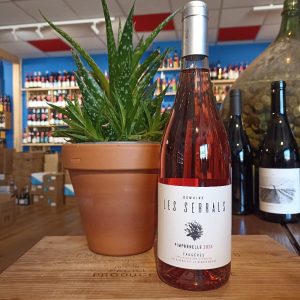 Pimprenelle Faugères rosé du Domaine Les Serrals Languedoc proposé chez Gare à la Cave - Bailleul